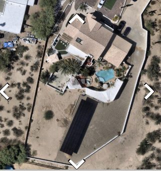 PowerSol USA Tucson solar carport aerial view