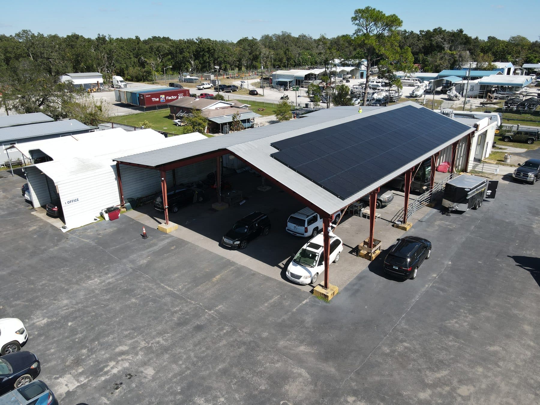 Solar carport structure by PowerSol USA